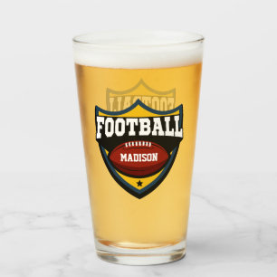 Individuelle Name Football-Logo Glas