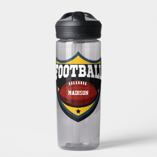 Individuelle Name Football-Logo Trinkflasche