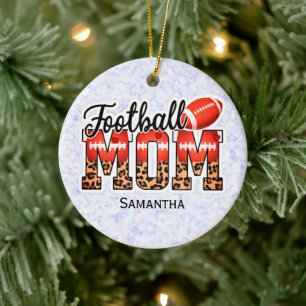 Individuelle Name Football Mama   Muttertag Keramik Ornament