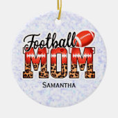 Individuelle Name Football Mama | Muttertag Keramik Ornament (Vorne)