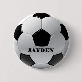 Individuelle Name Football Personalisiert Boys Button