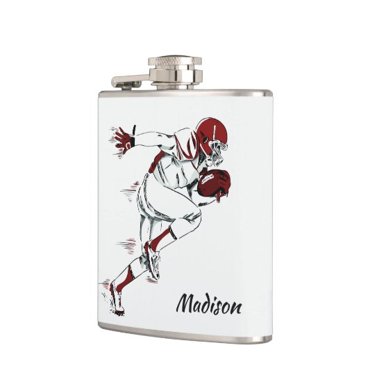 Individuelle Name Football Player-Flasche Flachmann (Links)