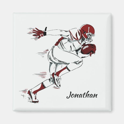 Individuelle Name Football Player Magnet (Vorne)