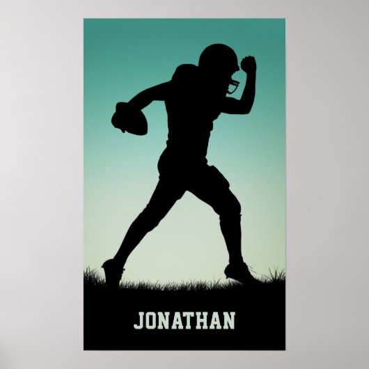 Individuelle Name Football Player Poster (Vorne)