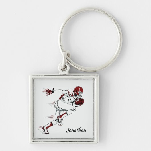 Individuelle Name Football Player Schlüsselketten Schlüsselanhänger (Vorne)