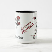 Individuelle Name Football Player Tasse (Zentrum)