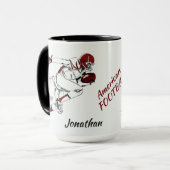 Individuelle Name Football Player Tasse (Vorderseite Links)