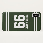 Individuelle Name Football-Trikot-Nummer athletisc Case-Mate iPhone Hülle (Rückseite (Horizontal))