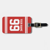 Individuelle Name Football Trikot Nummer athletisc Gepäckanhänger (Vorderseite horizontal)