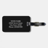 Individuelle Name Football Trikot Nummer athletisc Gepäckanhänger (Rückseite horizontal)