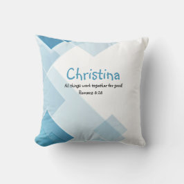 Individuelle Name fördert inspirierendes Bibelange Kissen