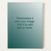 Individuelle Name Foto Artwork School Office Hard  Planer (Rückseite)