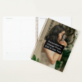 Individuelle Name Foto Artwork School Office Soft  Planer