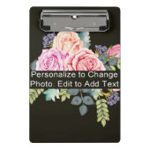 Individuelle Name Foto Artwork School Office Zuhau Mini Klemmbrett (Vorderseite)