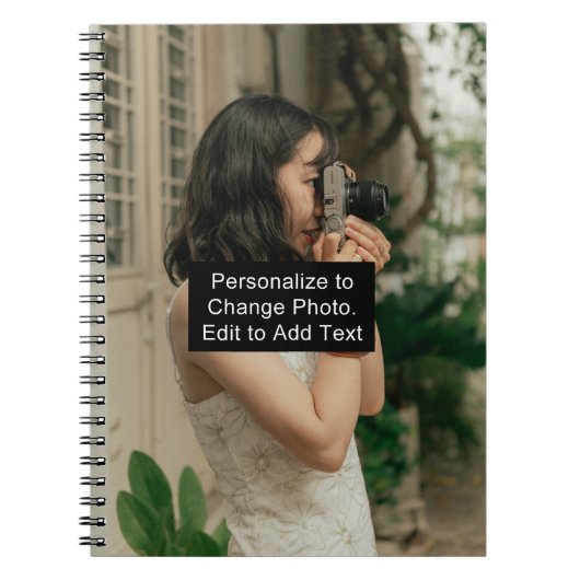 Individuelle Name Foto Artwork School Office Zuhau Notizblock (Vorderseite)