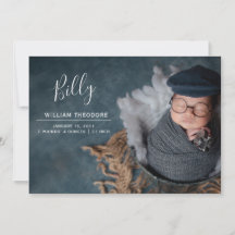 Individuelle Name Foto Collage Baby Boy Neugeboren