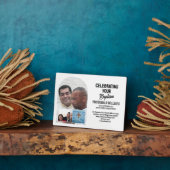 Individuelle Name Foto FEIERT IHREN BAPTISMUS Fotoplatte (Seite)