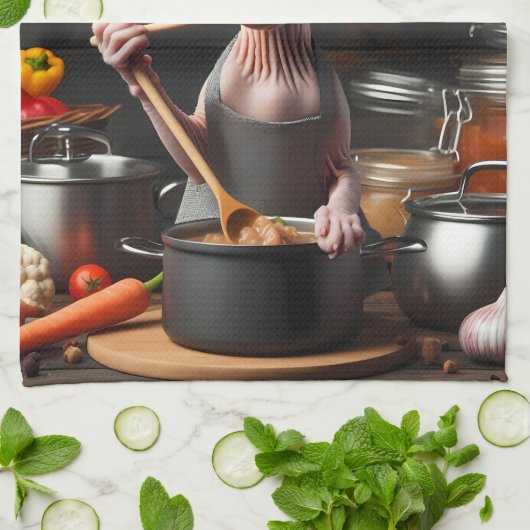 Individuelle Name Foto Funny Sphynx Cat Koch Cook' Geschirrtuch (Gefaltet)