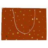 Individuelle Name Foto Happy Birthday Geschenktasc Große Geschenktüte (Rückseite)