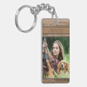 individuelle Name/Foto Holzdesign Schlüsselanhänger (Vorderseite links)