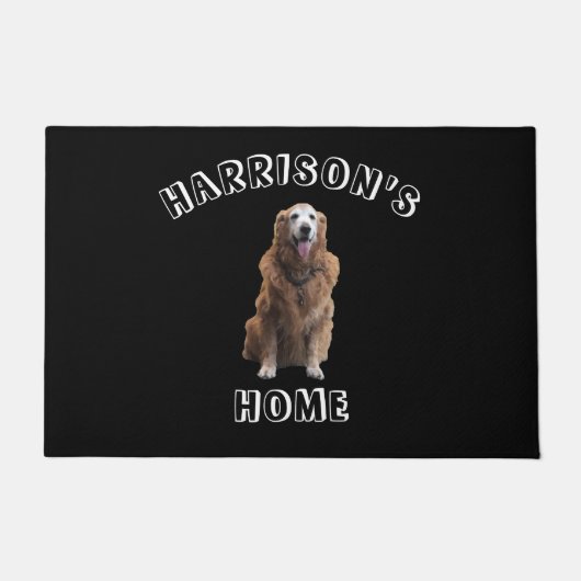 Individuelle Name Foto Hundekatze Fußmatte (Vorderseite)