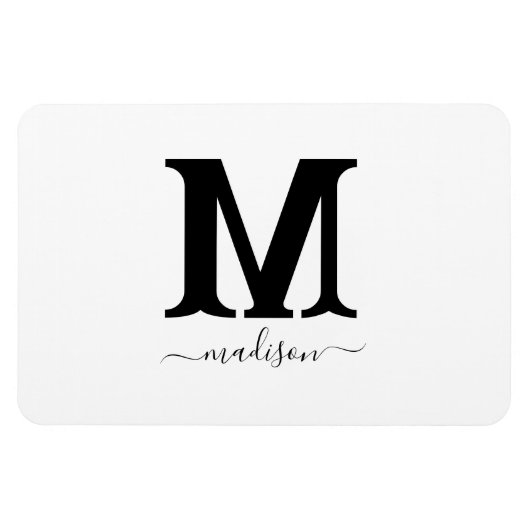 Individuelle Name Foto Magnet (Horizontal)