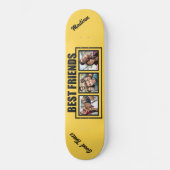 Individuelle Name, Foto und Farbe der besten Freun Skateboard (Vorderseite)