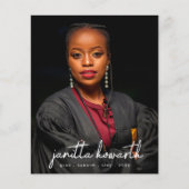 Individuelle Name Fotovorlage Universitäts-Abschlu (Vorderseite)