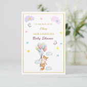 Individuelle Name Fox schwimmende Ballons Babydusc (Stehend Vorderseite)