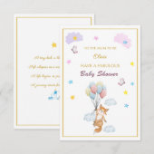 Individuelle Name Fox schwimmende Ballons Babydusc (Vorne/Hinten)