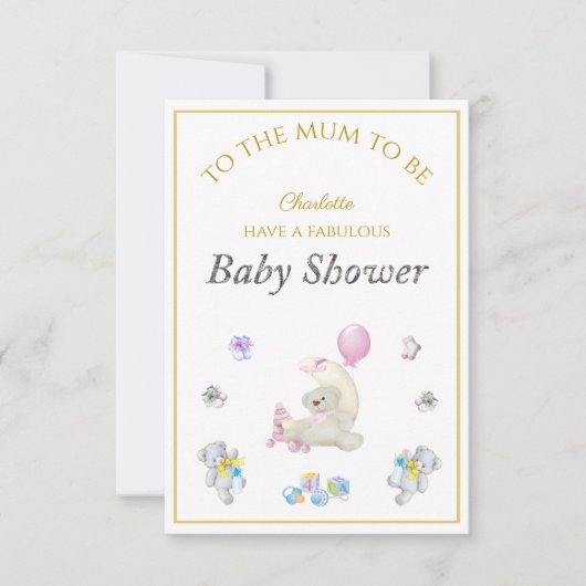 Individuelle Name Fox schwimmende Ballons Babydusc (Vorderseite)