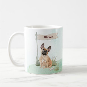 Individuelle Name Französischer Bulldog-Hund Kaffeetasse