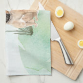 Individuelle Name Französischer Bulldogge Geschirrtuch (Viertel Falte)