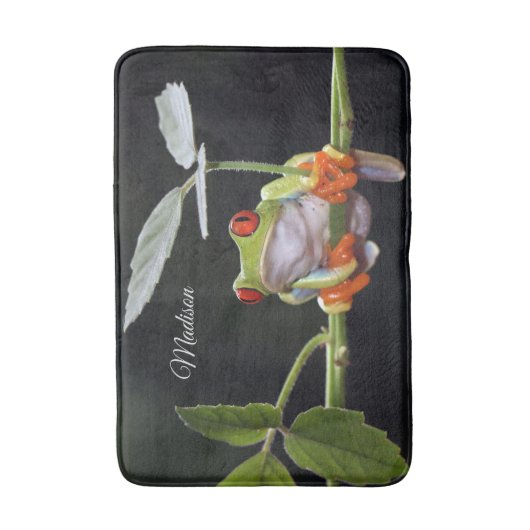 Individuelle Name Frog Bath Mat Badematte (Vorderseite Vertikal)