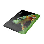 Individuelle Name Frog Bath Mat Badematte (Schrägansicht)