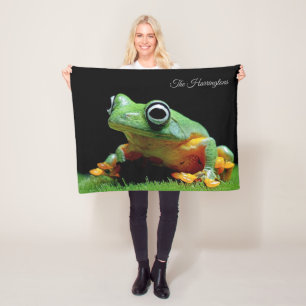 Individuelle Name Frog Fleecedecke
