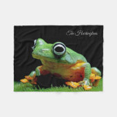 Individuelle Name Frog Fleecedecke (Vorderseite (Horizontal))