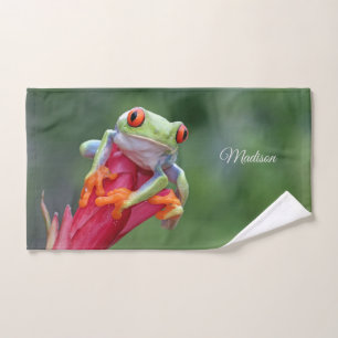 Individuelle Name Frog Handtuch