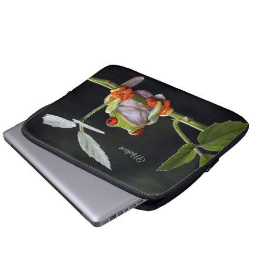 Individuelle Name Frog Laptopschutzhülle (Vorne Knopf)