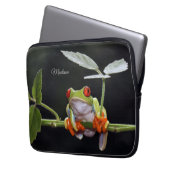 Individuelle Name Frog Laptopschutzhülle (Vorderseite Links)