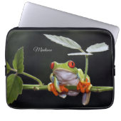 Individuelle Name Frog Laptopschutzhülle (Vorderseite)