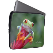 Individuelle Name Frog Laptopschutzhülle (Vorne Rechts)