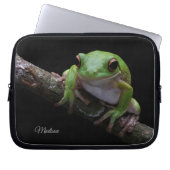 Individuelle Name Frog Notebook-Sieb Laptopschutzhülle (Vorderseite)