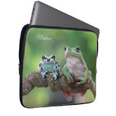 Individuelle Name Frog Notebook-Sieb Laptopschutzhülle (Vorne Rechts)