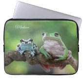 Individuelle Name Frog Notebook-Sieb Laptopschutzhülle (Vorderseite)