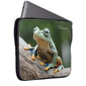 Individuelle Name Frog Notebook-Sieb Laptopschutzhülle (Vorne Rechts)