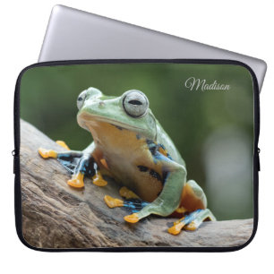 Individuelle Name Frog Notebook-Sieb Laptopschutzhülle