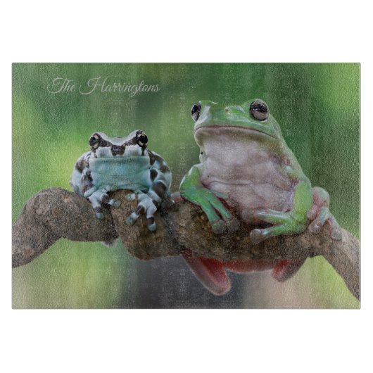 Individuelle Name Frog Schneidebrett (Vorderseite)
