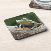 Individuelle Name Frog Untersetzer Set (Linke Seite)