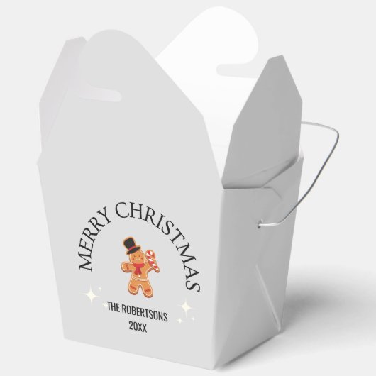 Individuelle Name Frohe Weihnachtsgingerbäckerin M Geschenkschachtel (Offen)